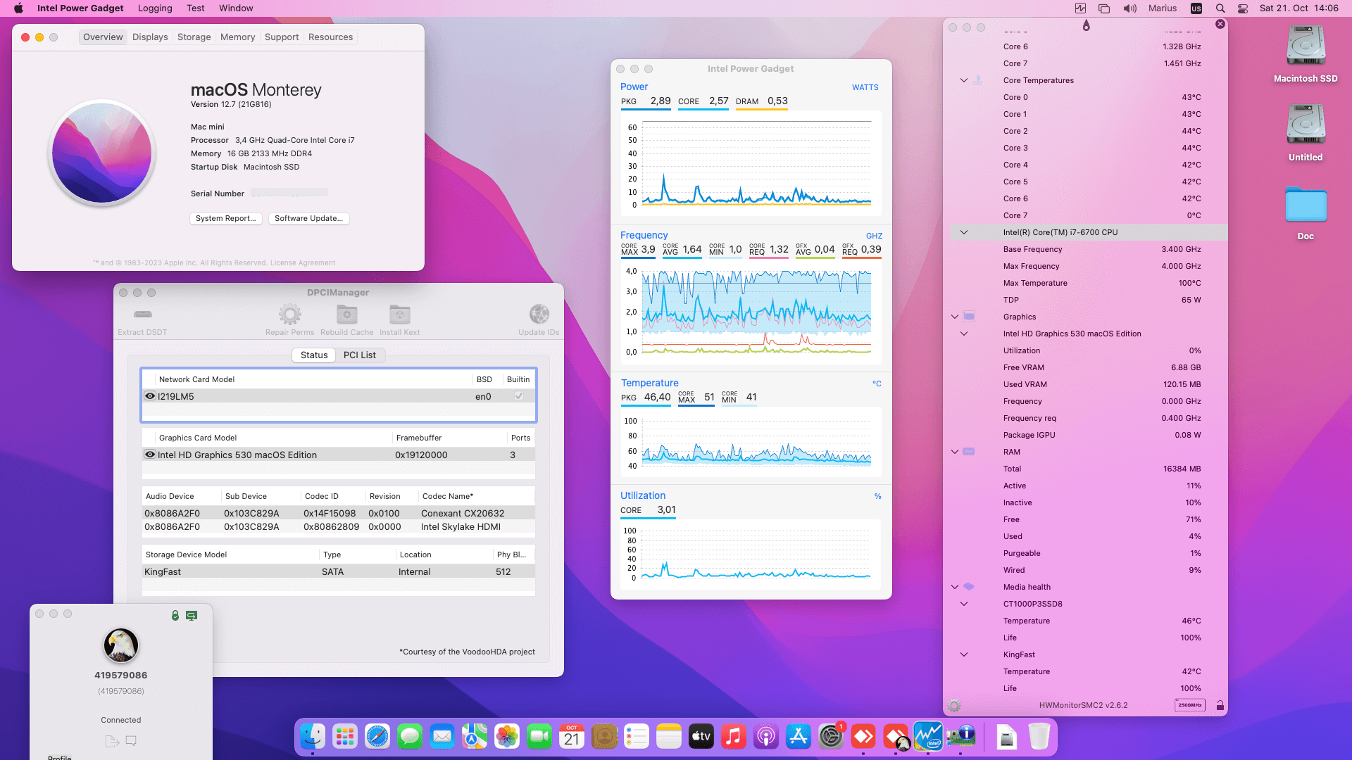 HP EliteDesk 800 G3 Mini [SkyLake + Intel HD 530]   OpenCore 1
